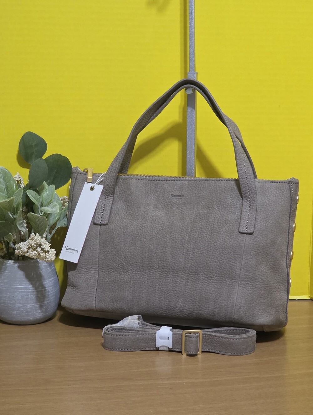 Hammitt MD Addie Leather Tote Bag with Strap
